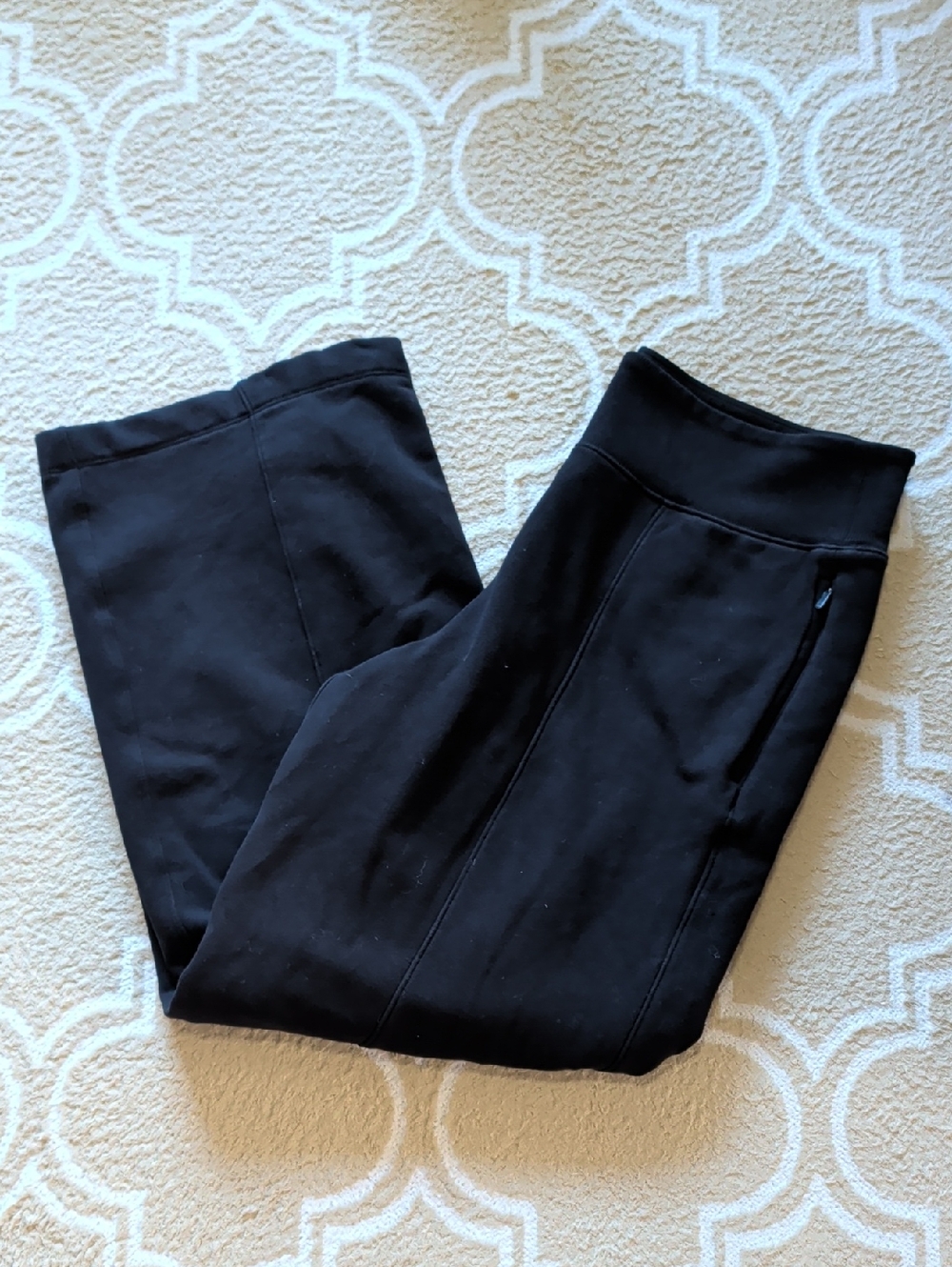 Athleta Retroplush Straight Leg In Black GUC - Picture 3 of 9